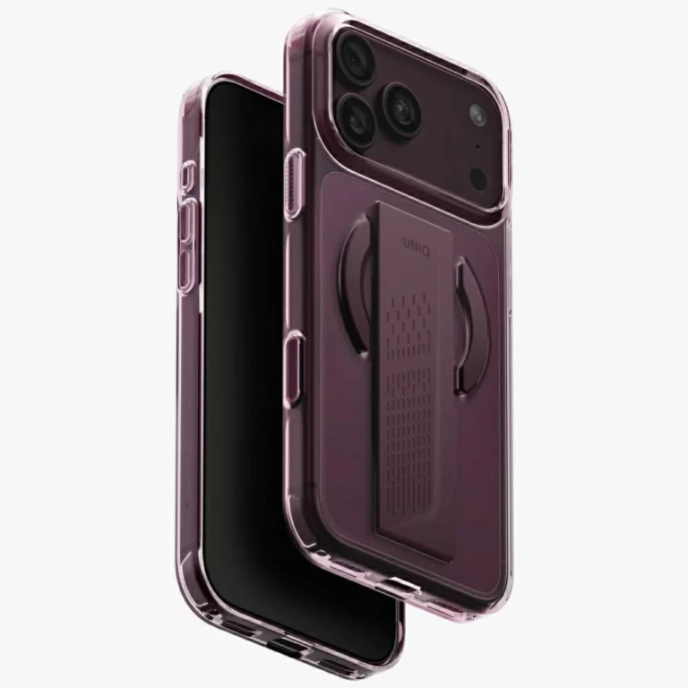 Etui UNIQ Heldro Air Magclick Charging na iPhone 18 Pro Max / 17 Pro Max - burgundowe