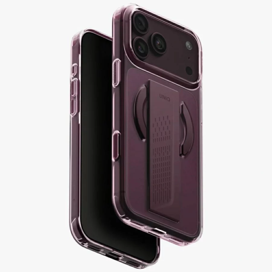 Etui UNIQ Heldro Air Magclick Charging na iPhone 18 Pro Max / 17 Pro Max - burgundowe
