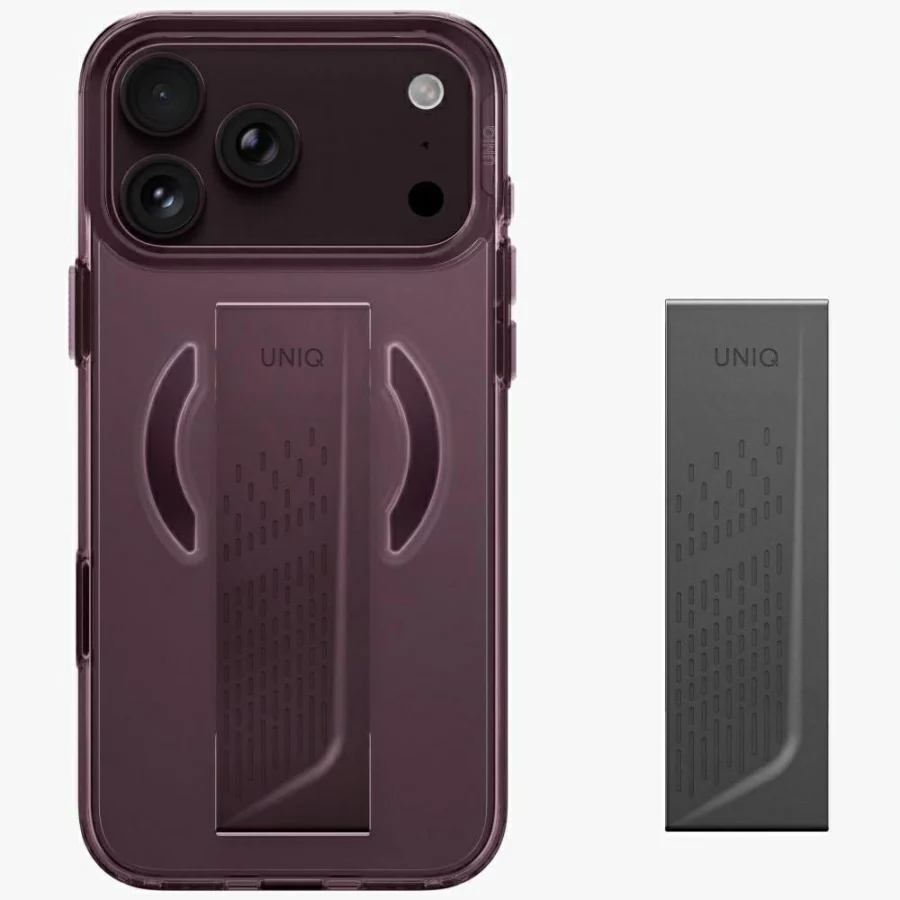 Etui UNIQ Heldro Air Magclick Charging na iPhone 18 Pro Max / 17 Pro Max - burgundowe