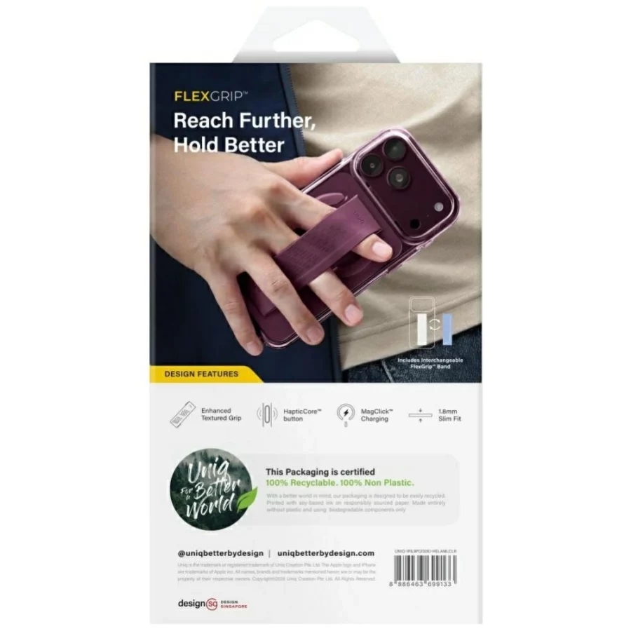 Etui UNIQ Heldro Air Magclick Charging na iPhone 18 Pro Max / 17 Pro Max - przezroczyste