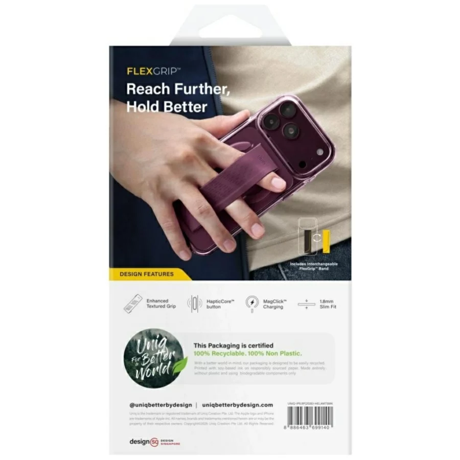 Etui UNIQ Heldro Air Magclick Charging na iPhone 18 Pro Max / 17 Pro Max - czarne