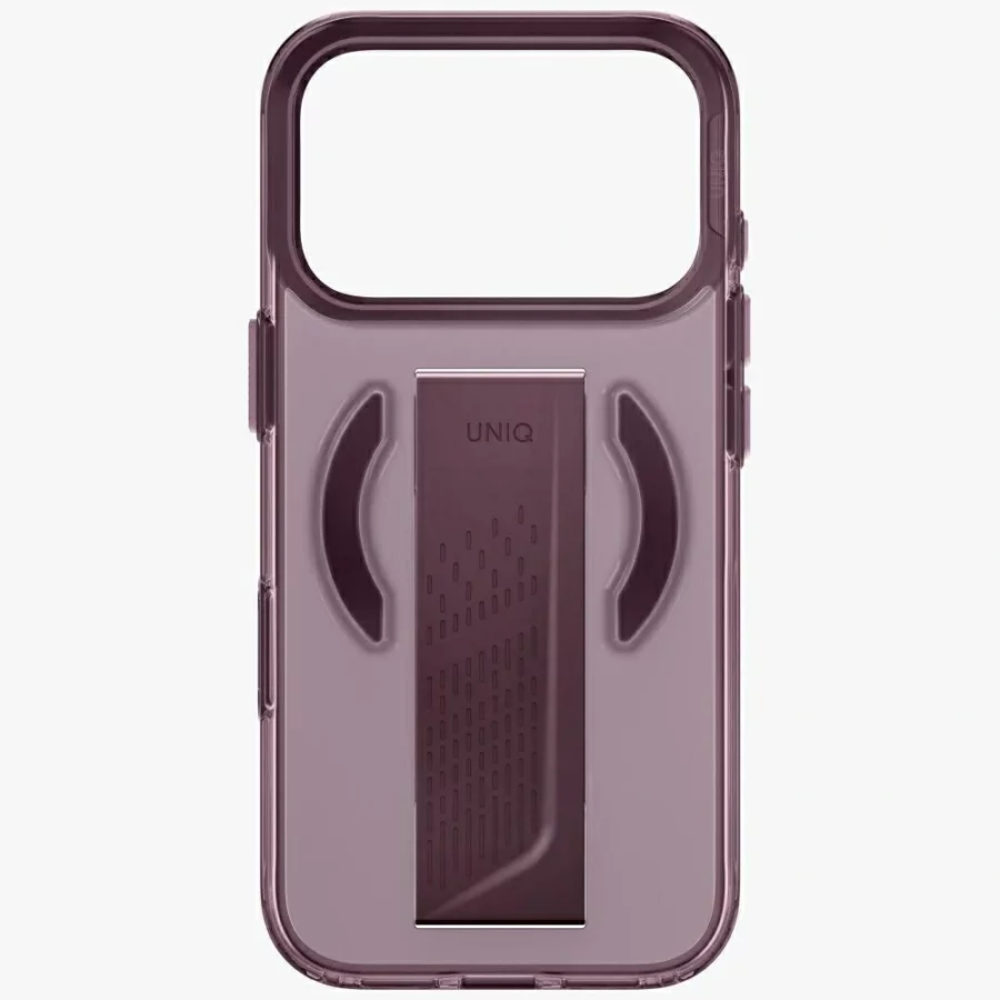 Etui UNIQ Heldro Air Magclick Charging na iPhone 18 Pro / 17 Pro - burgundowe