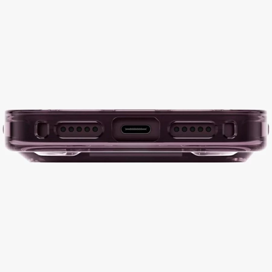 Etui UNIQ Heldro Air Magclick Charging na iPhone 18 Pro / 17 Pro - burgundowe