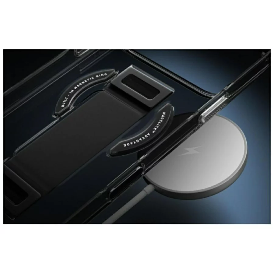Etui UNIQ Heldro Air Magclick Charging na iPhone 18 Pro / 17 Pro - czarne
