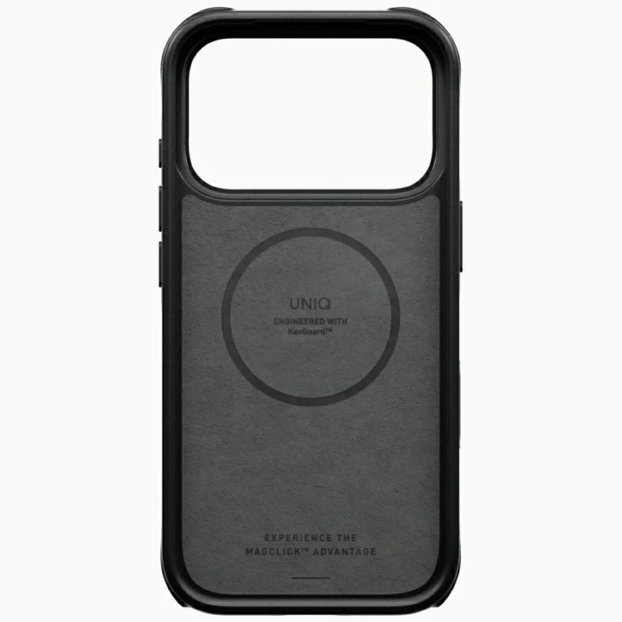 Etui UNIQ Keva Mov Magclick Charging na iPhone 18 Pro / 17 Pro - czarne