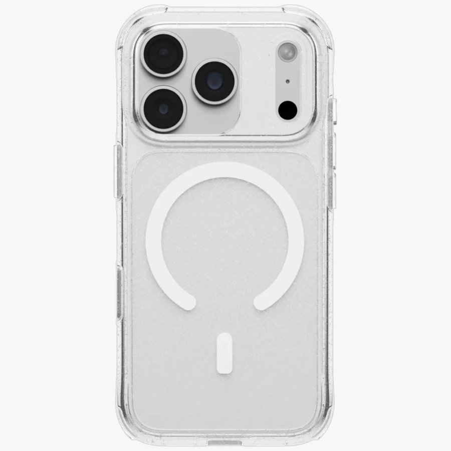 Etui UNIQ LifePro Xtreme Magclick Charging na iPhone 18 Pro / 17 Pro - przezroczysto-brokatowe