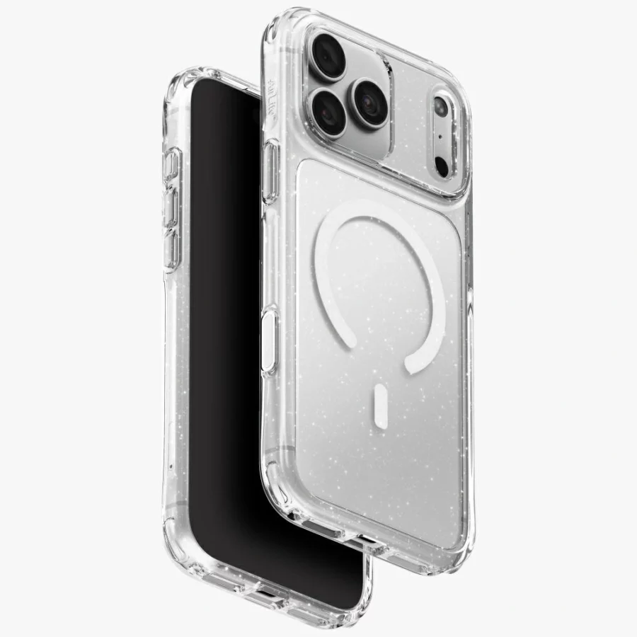 Etui UNIQ LifePro Xtreme Magclick Charging na iPhone 18 Pro Max / 17 Pro Max - przezroczysto-brokatowe