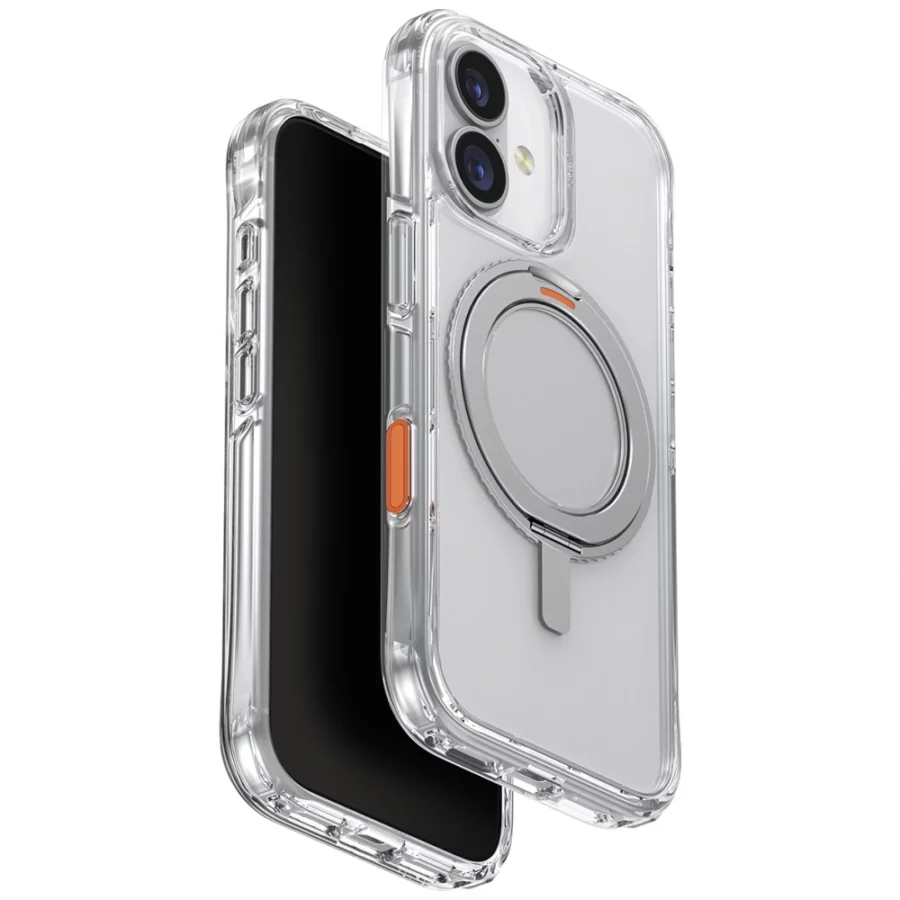 Etui UNIQ Swivix 360 Rotating Kickstand na iPhone 17 - przezroczyste