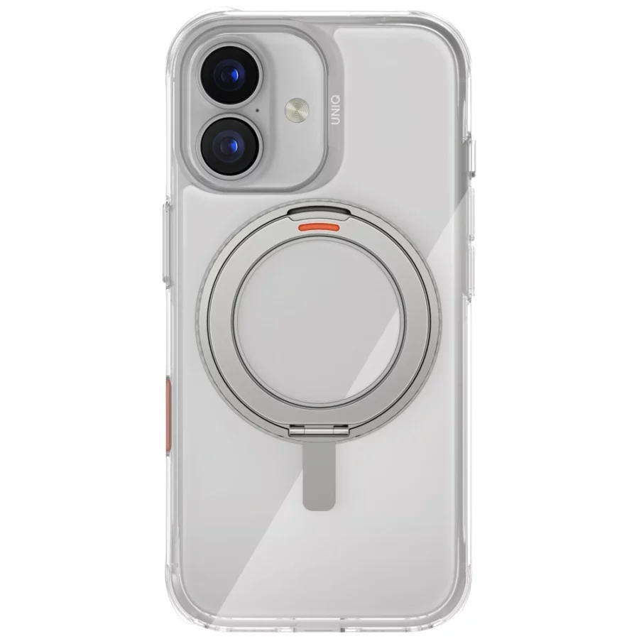 Etui UNIQ Swivix 360 Rotating Kickstand na iPhone 17 - przezroczyste