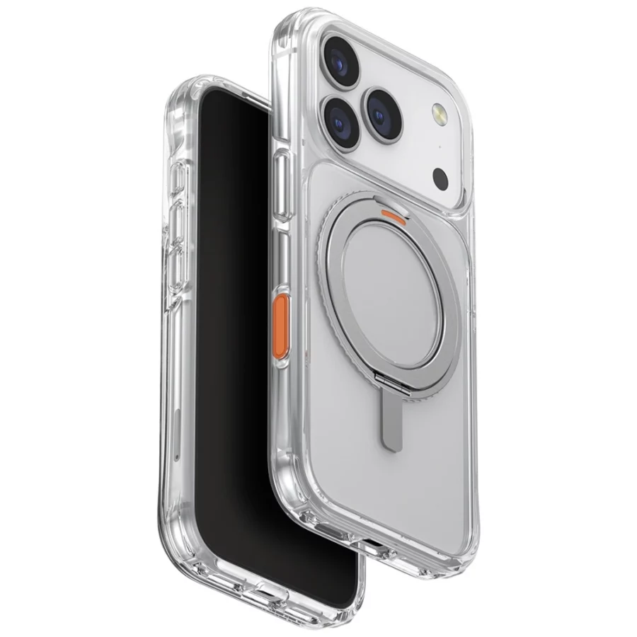 Etu Etui UNIQ Swivix 360 Rotating Kickstand na iPhone 17 Pro - przezroczyst