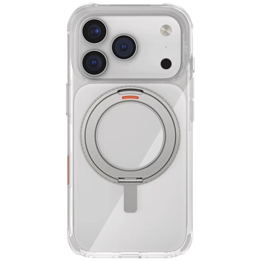 Etu Etui UNIQ Swivix 360 Rotating Kickstand na iPhone 17 Pro - przezroczyst