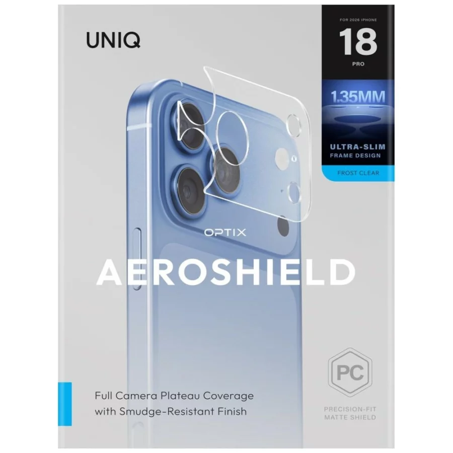 Osłona aparatu UNIQ Optix Aeroshield Camera Module Protector na iPhone 18 Pro - przezroczyste