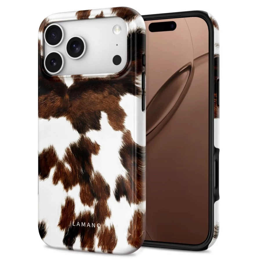 Etui Tech-Protect Lamano MagSafe na iPhone 18 Pro / 17 Pro - biało-brązowe