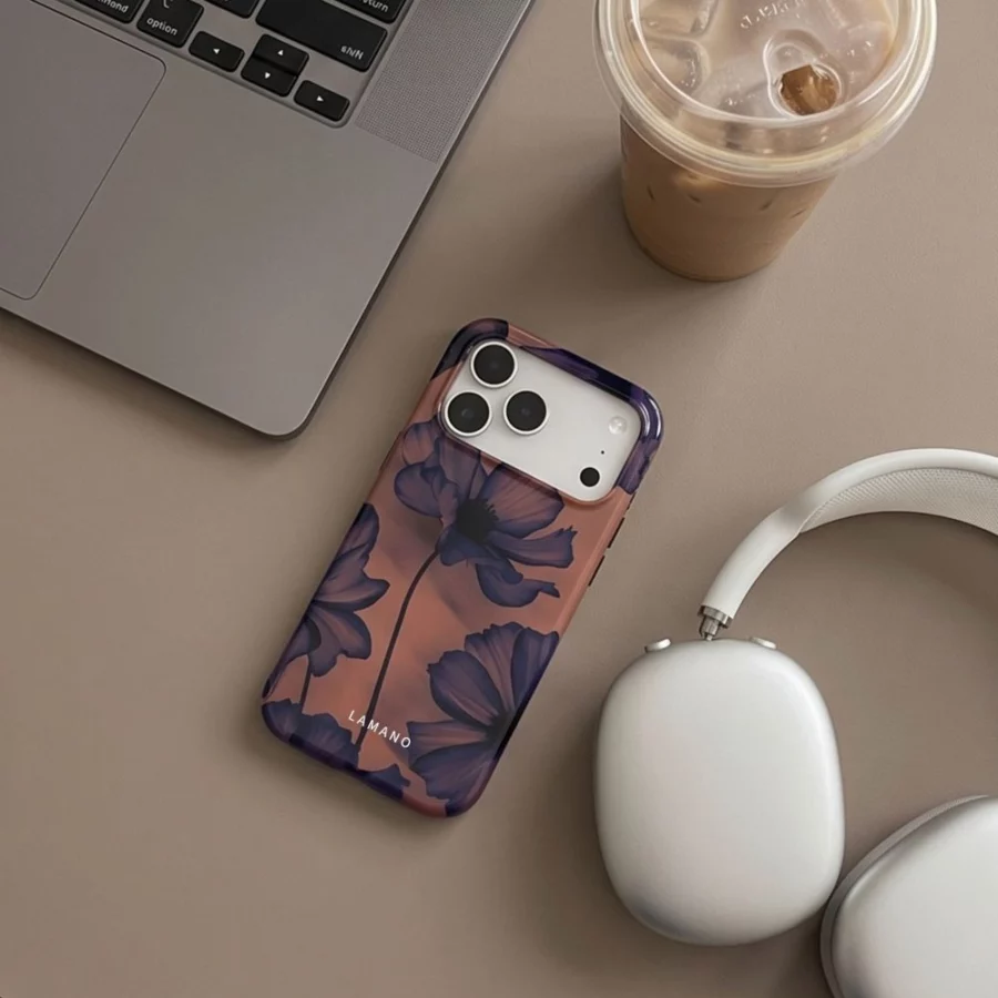 Etui Tech-Protect Lamano MagSafe na iPhone 18 Pro / 17 Pro - granatowo-brązowe