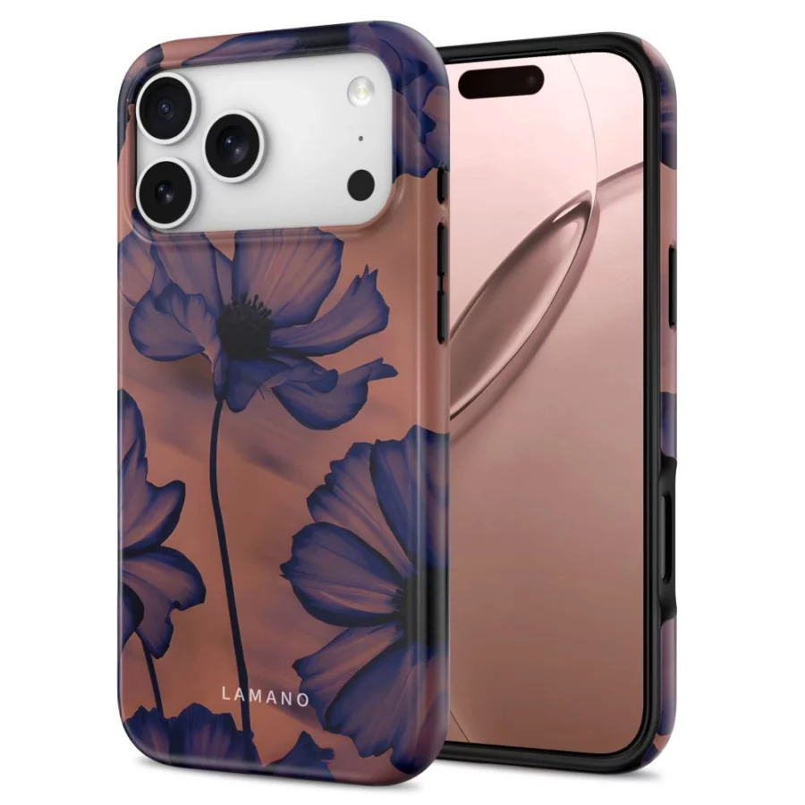 Etui Tech-Protect Lamano MagSafe na iPhone 18 Pro Max / 17 Pro Max - granatowo-brązowe