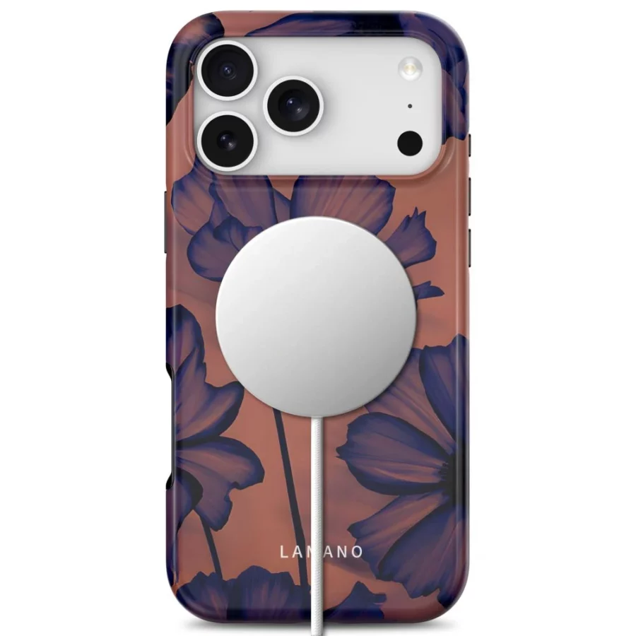 Etui Tech-Protect Lamano MagSafe na iPhone 18 Pro Max / 17 Pro Max - granatowo-brązowe