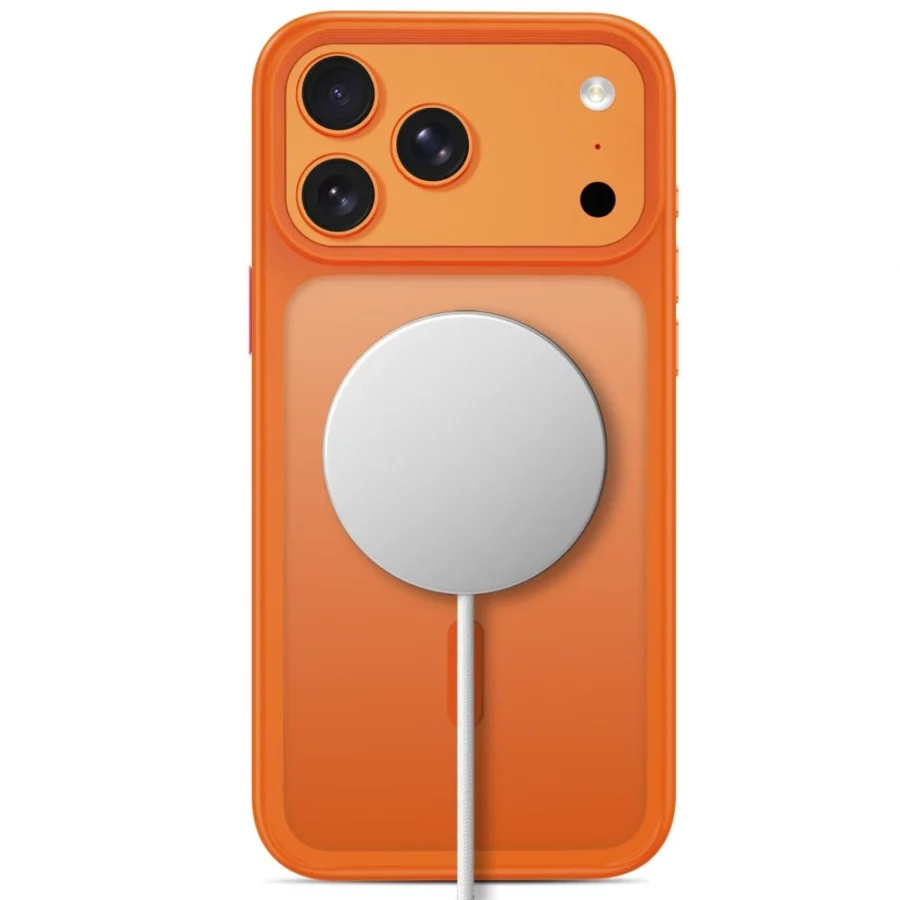 Etui Tech-Protect Magmat Magsafe CC na iPhone 18 Pro Max / 17 Pro Max - pomarańczowe matowe