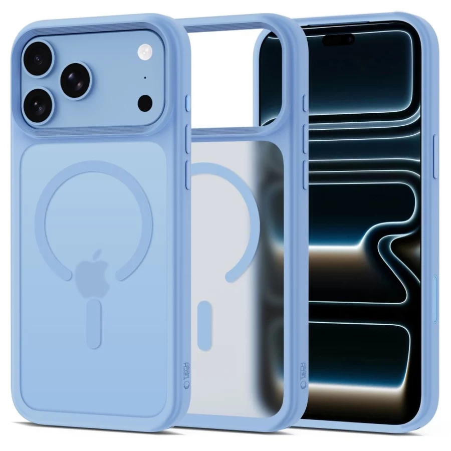 Etui Tech-Protect Magmat Magsafe CC na iPhone 18 Pro Max / 17 Pro Max - jasnoniebieskie matowe