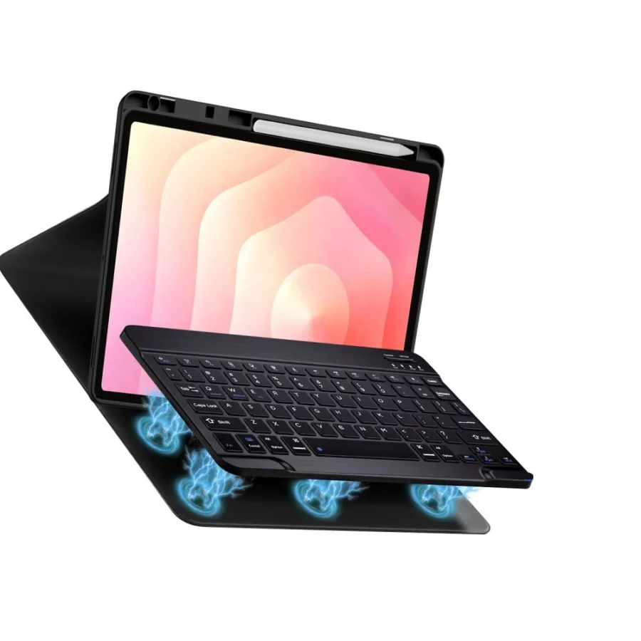 Etui Tech-Protect SC Pen + Klawiatura Bluetooth na Samsung Galaxy Tab S12+ 12.4" X840 / X846B - czarne