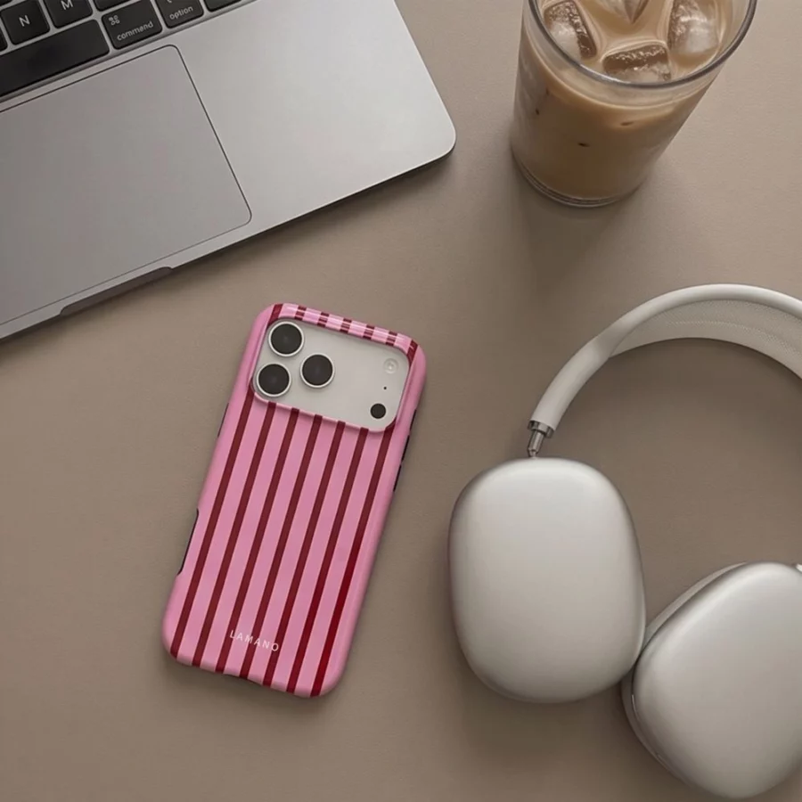 Etui Tech-Protect Lamano MagSafe na iPhone 18 Pro / 17 Pro - różowo-czerwone