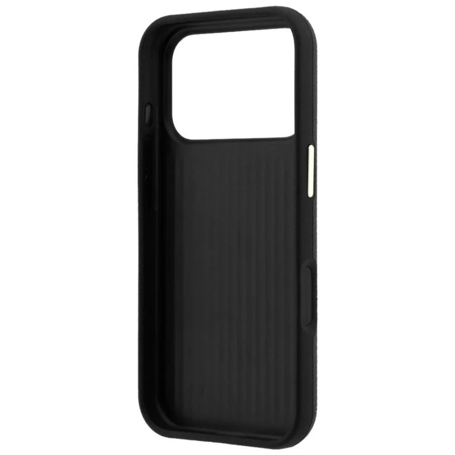 Etui Guess Grained & Big Resin Logo na iPhone 18 Pro Max / 17 Pro Max - czarne