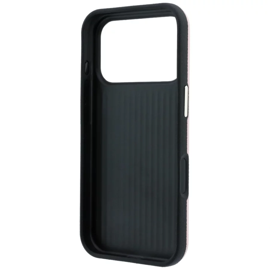 Etui Guess Grained & Big Resin Logo na iPhone 18 Pro Max / 17 Pro Max - różowe