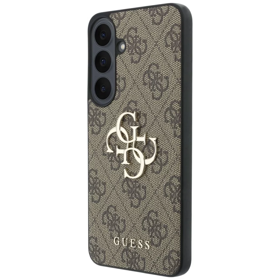 Etui Guess Leather 4G Metal Logo na Samsung Galaxy S26 FE - brązowe