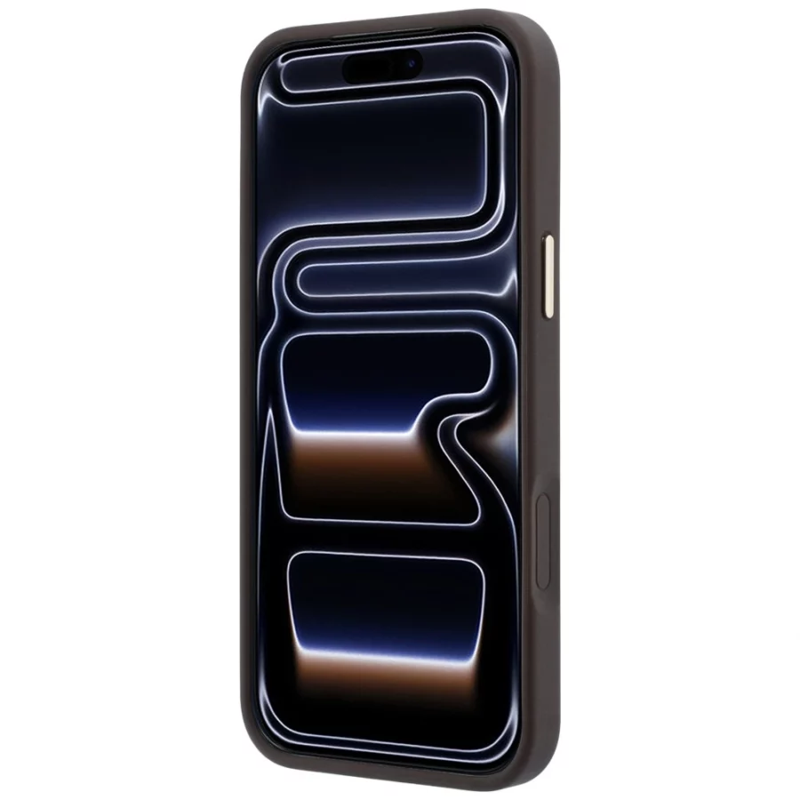 Etui Guess Ring Stand 360 4G Classic Logo MagSafe na iPhone 18 Pro / 17 Pro - brązowe