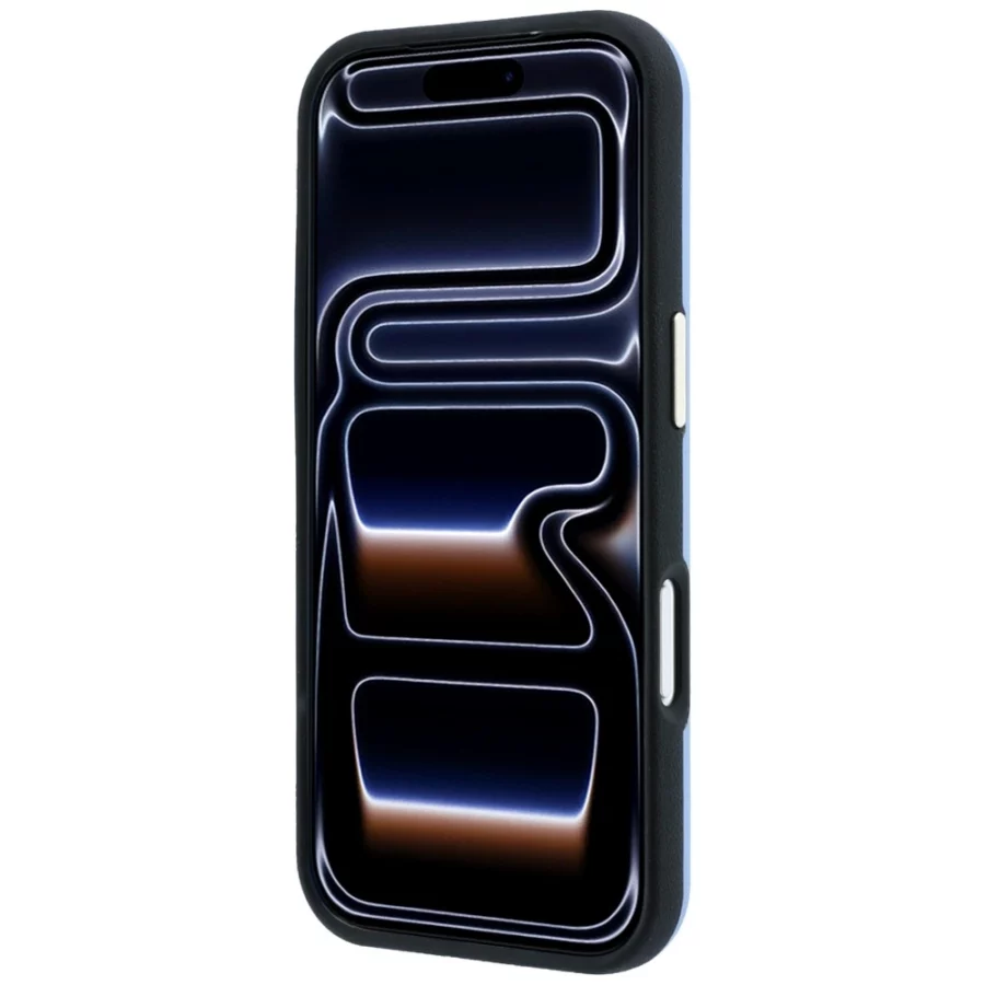 Etui Guess Smooth & Big Strass Logo na iPhone 18 Pro Max / 17 Pro Max - niebieskie