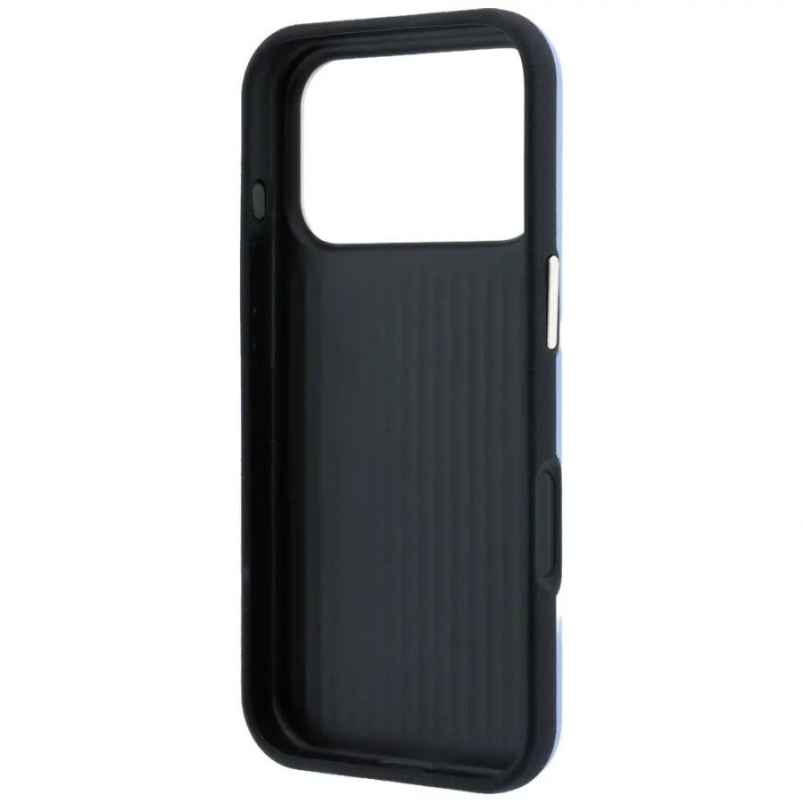 Etui Guess Smooth & Big Strass Logo na iPhone 18 Pro Max / 17 Pro Max - niebieskie