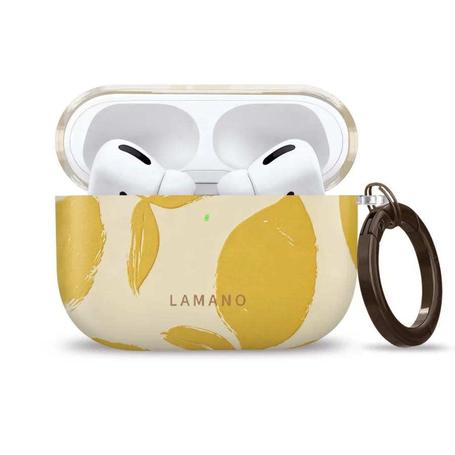Etui Tech-Protect Lamano na AirPods Pro 3 - żółto-białe