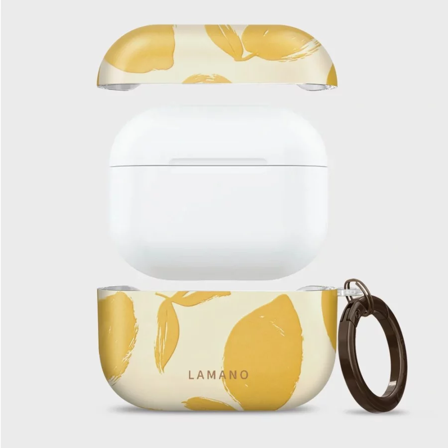 Etui Tech-Protect Lamano na AirPods Pro 3 - żółto-białe