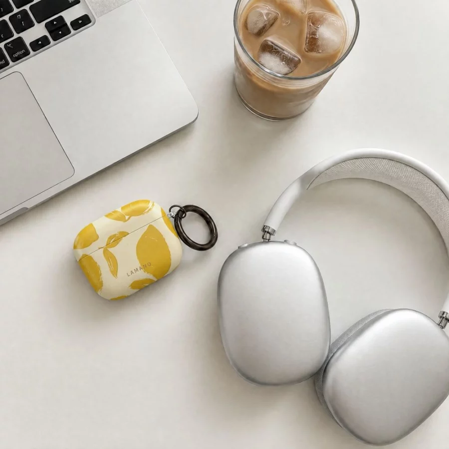 Etui Tech-Protect Lamano na AirPods Pro 3 - żółto-białe
