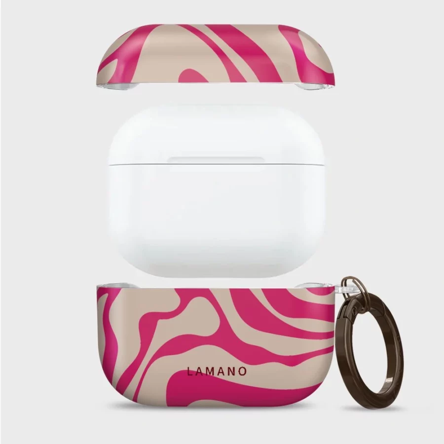 Etui Tech-Protect Lamano na AirPods Pro 3 - różowo-beżowe
