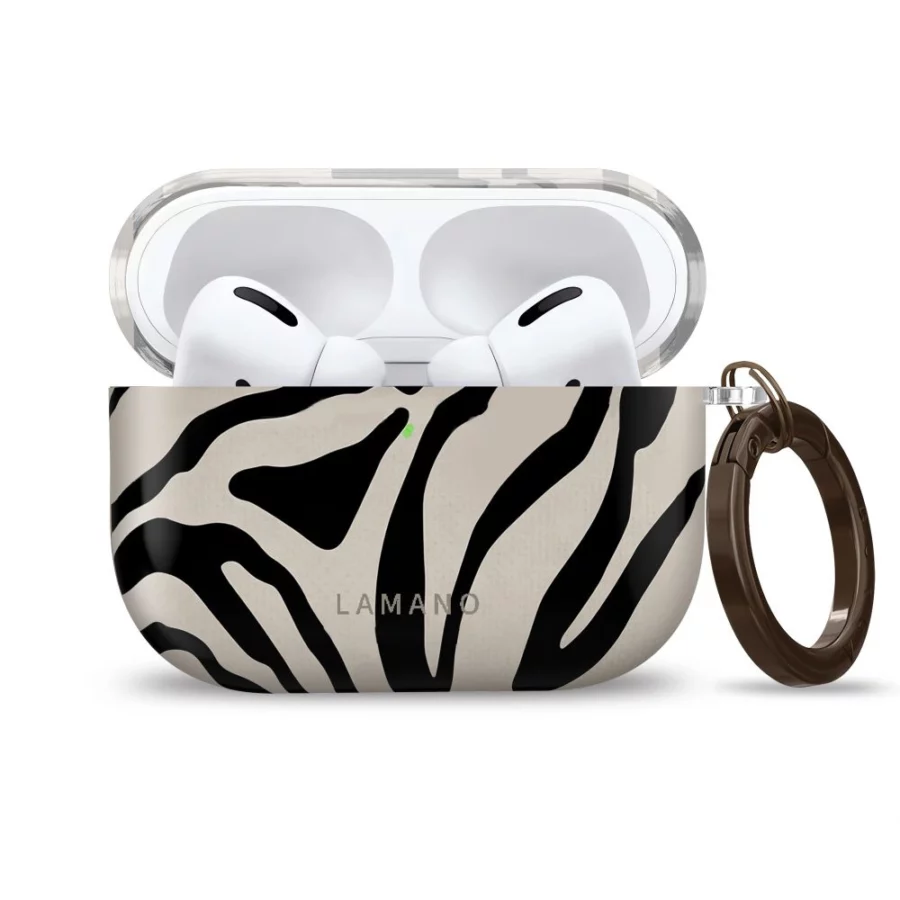 Etui Tech-Protect Lamano na AirPods Pro 3 - czarno-beżowe