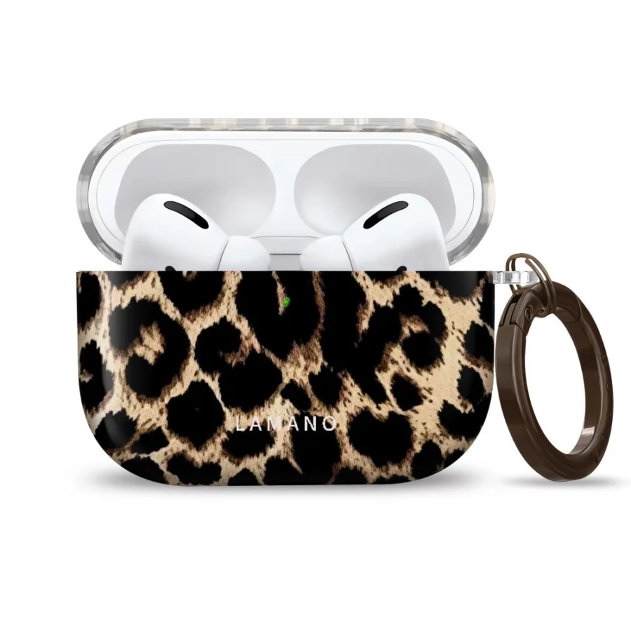 Etui Tech-Protect Lamano na AirPods Pro 3 - czarno-brązowe