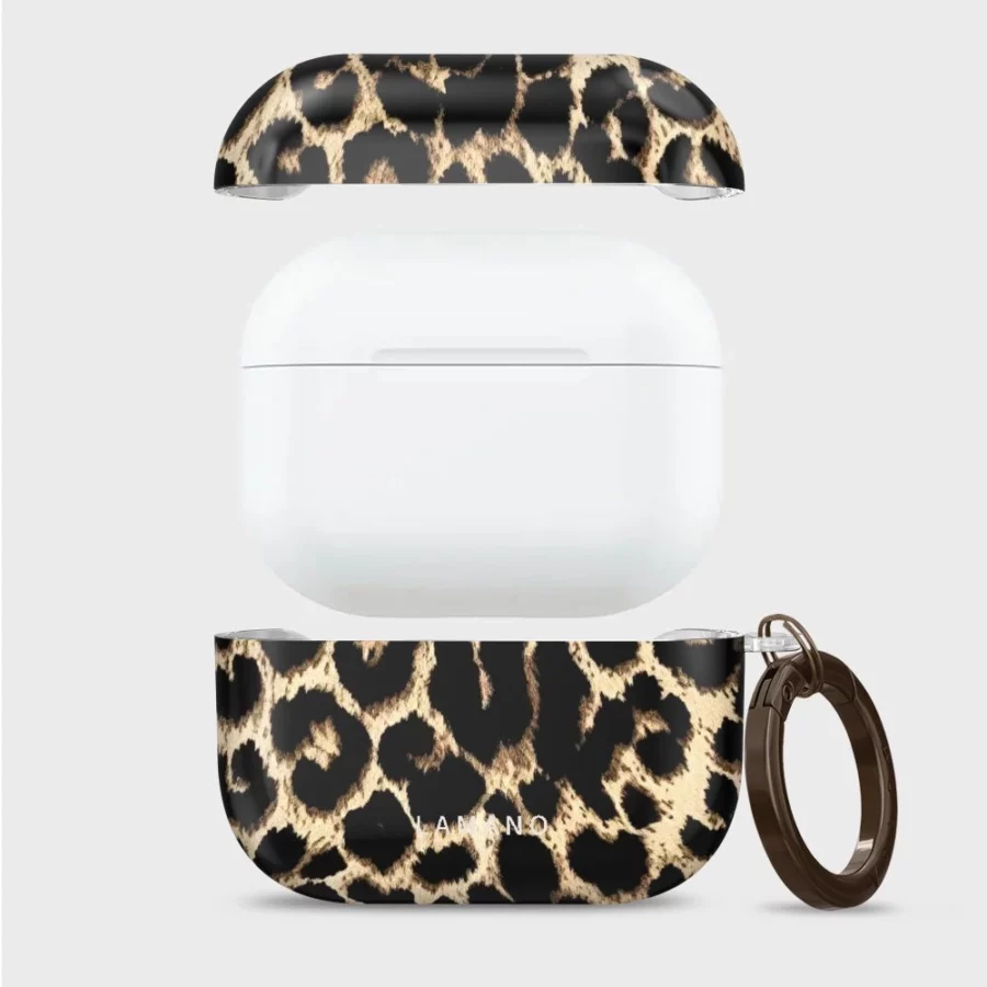Etui Tech-Protect Lamano na AirPods Pro 3 - czarno-brązowe