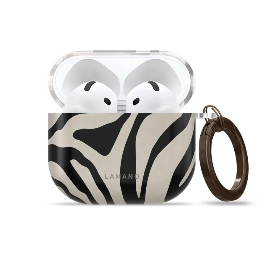 Etui Tech-Protect Lamano na AirPods 4 / 5 - czarno-beżowe