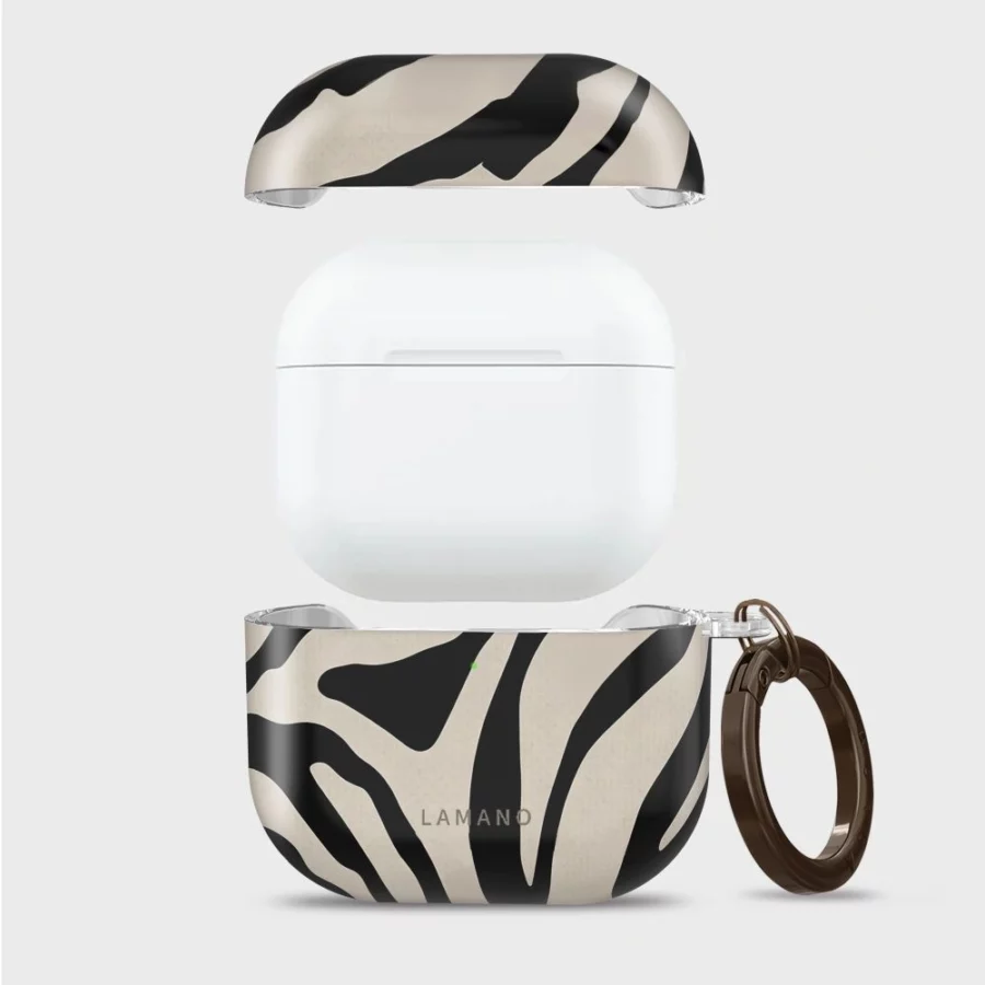 Etui Tech-Protect Lamano na AirPods 4 / 5 - czarno-beżowe