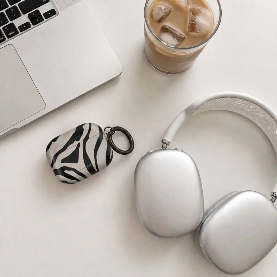 Etui Tech-Protect Lamano na AirPods 4 / 5 - czarno-beżowe
