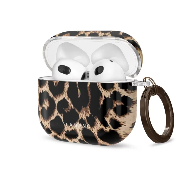 Etui Tech-Protect Lamano na AirPods 4 / 5 - czarno-brązowe