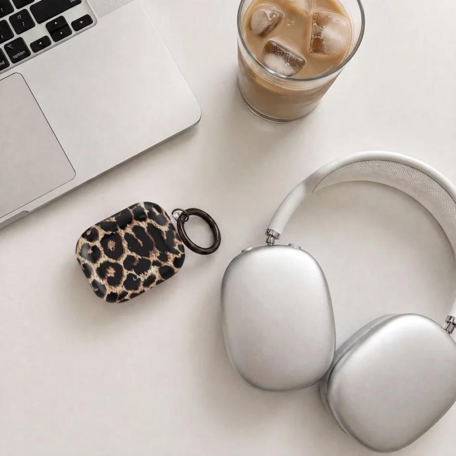 Etui Tech-Protect Lamano na AirPods 4 / 5 - czarno-brązowe