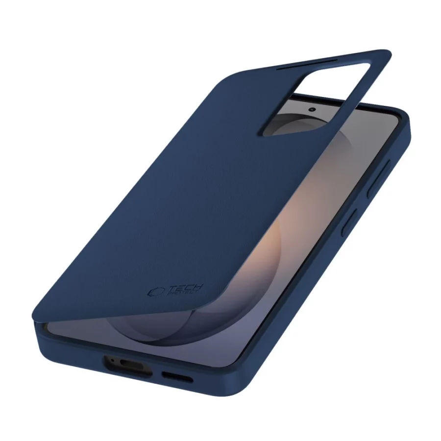 Etui Tech-Protect Smart Wallet na Samsung Galaxy S26 FE - granatowe matowe