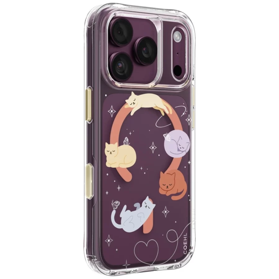 Etui UNIQ Coehl Elysie Magnetic Charging na iPhone 18 Pro / 17 Pro - wielokolorowe