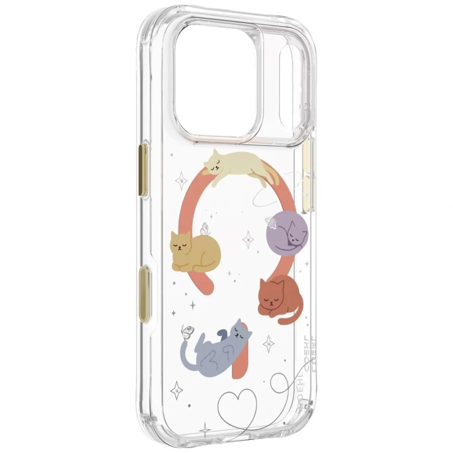 Etui UNIQ Coehl Elysie Magnetic Charging na iPhone 18 Pro / 17 Pro - wielokolorowe