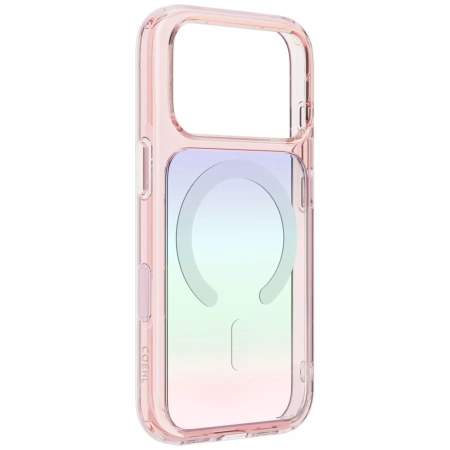 Etui UNIQ Coehl Estelle Magnetic Charging na iPhone 18 Pro Max / 17 Pro Max - różowe
