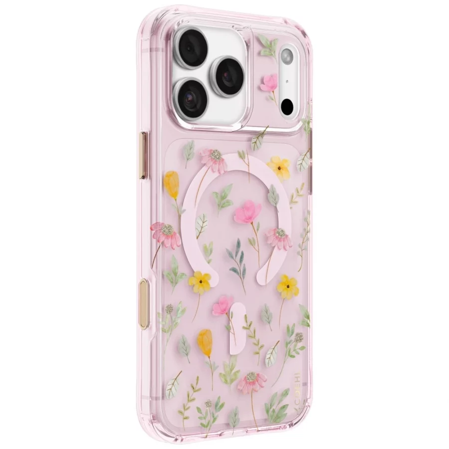 Etui UNIQ Coehl Evie Magnetic Charging na iPhone 18 Pro Max / 17 Pro Max - różowe