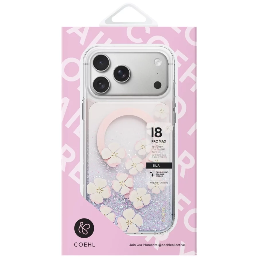 Etui UNIQ Coehl Isla Magnetic Charging na iPhone 18 Pro Max / 17 Pro Max - różowe