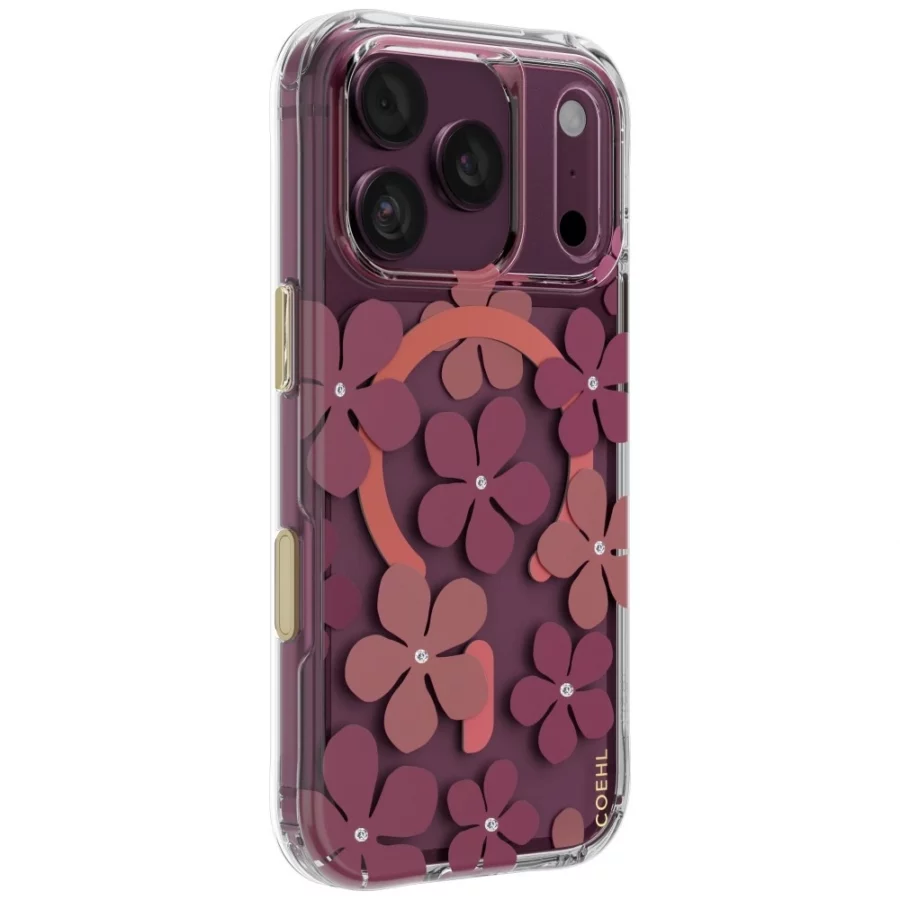 Etui UNIQ Coehl Mila Magnetic Charging na iPhone 18 Pro / 17 Pro - bordowe