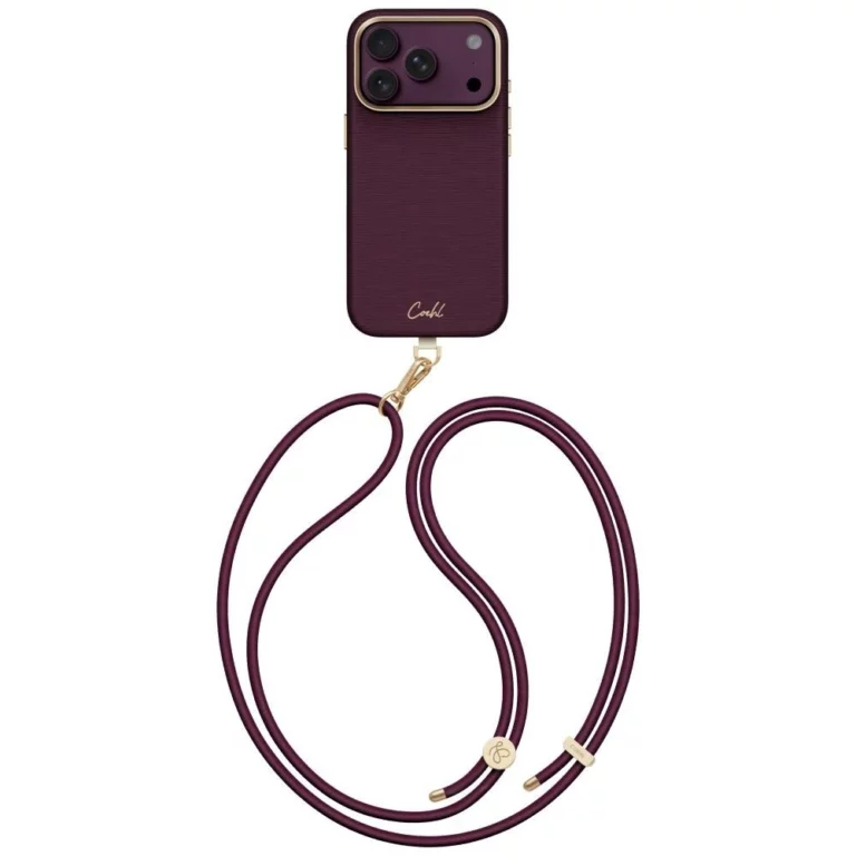 Etui UNIQ Coehl Mirelle Magnetic Charging na iPhone 18 Pro / 17 Pro - bordowe